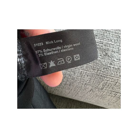 Annette Gortz Trouser Pants Straight Leg Lightweight Wool Black Women Sz 38 M - Picture 7 of 7